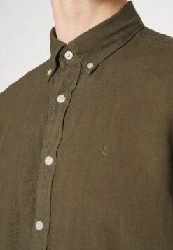 Hackett London Garment Dyed - Shirt - Olive -Clothing Sale Store 76f95a9172fd468ea2c5a8f4a1a58400