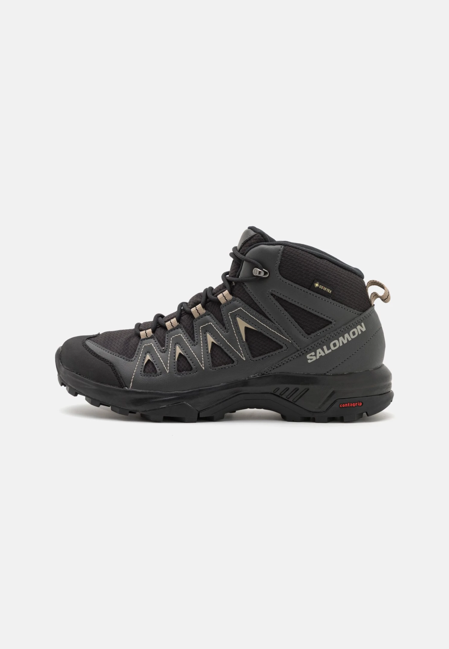 Salomon X Braze Mid Gtx - Hiking Shoes - Black/Phantom/Vintage Khaki 1 Salomon X Braze Mid Gtx - Hiking Shoes - Black/Phantom/Vintage Khaki