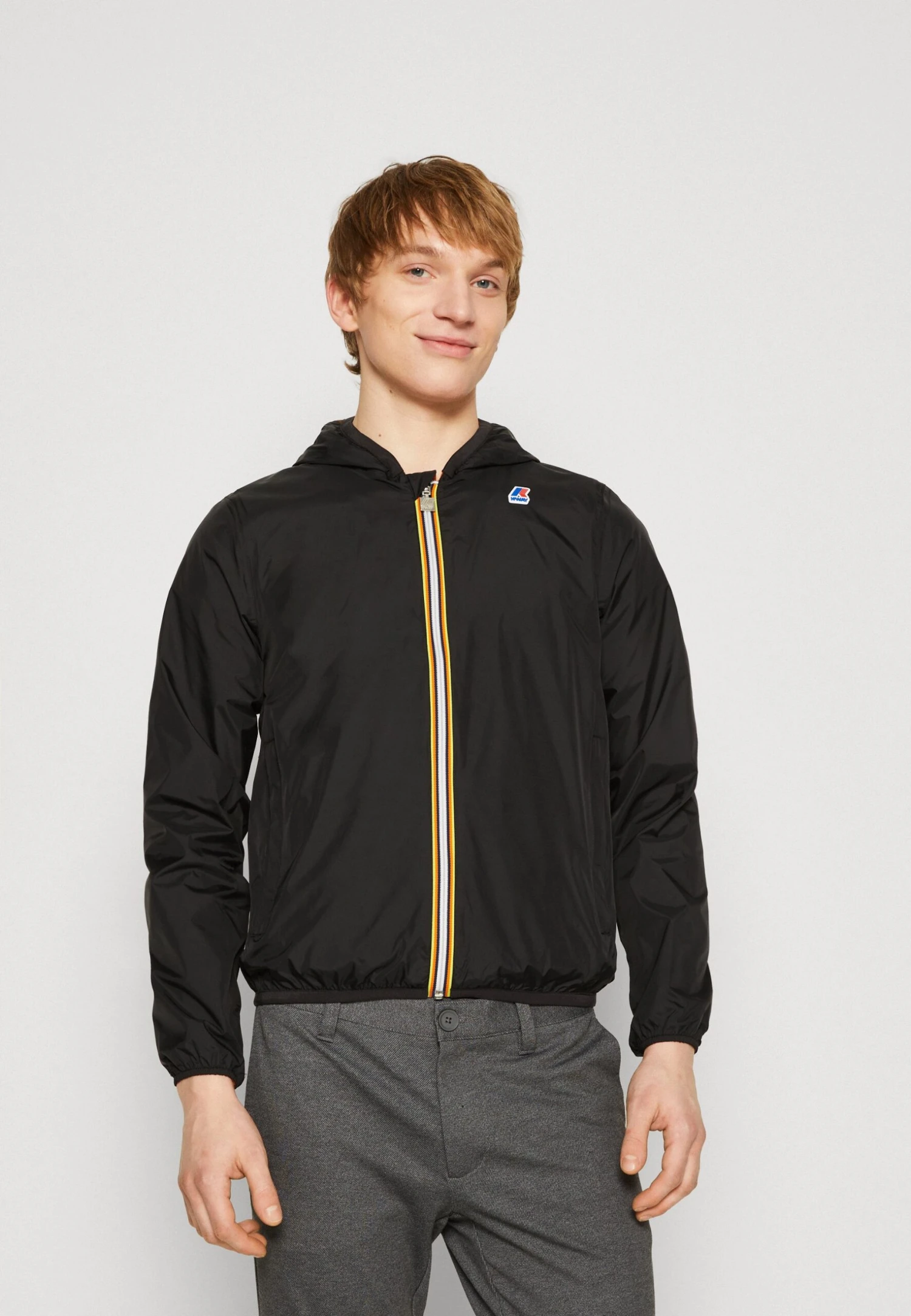 K-Way Jacques Plus Double Unisex - Waterproof Jacket - Black/Orange 1 K-Way Jacques Plus Double Unisex - Waterproof Jacket - Black/Orange