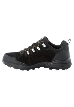 Jack Wolfskin Refugio Texapore Low M - Walking Trainers - Phantom / Burly Yellow Xt