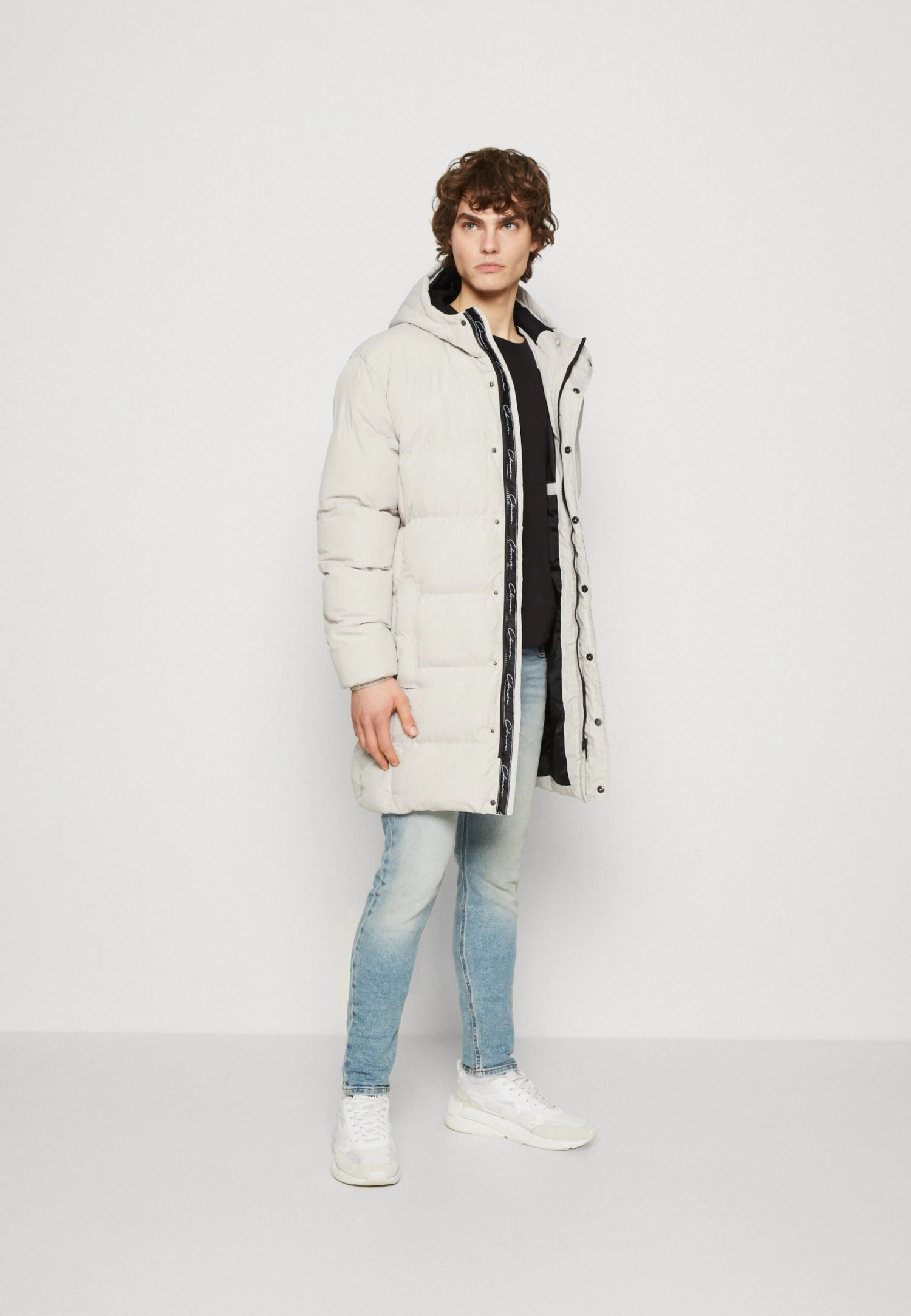 Long Parka Jacket - Winter Coat - Stone 2 Long Parka Jacket - Winter Coat - Stone - Image 2