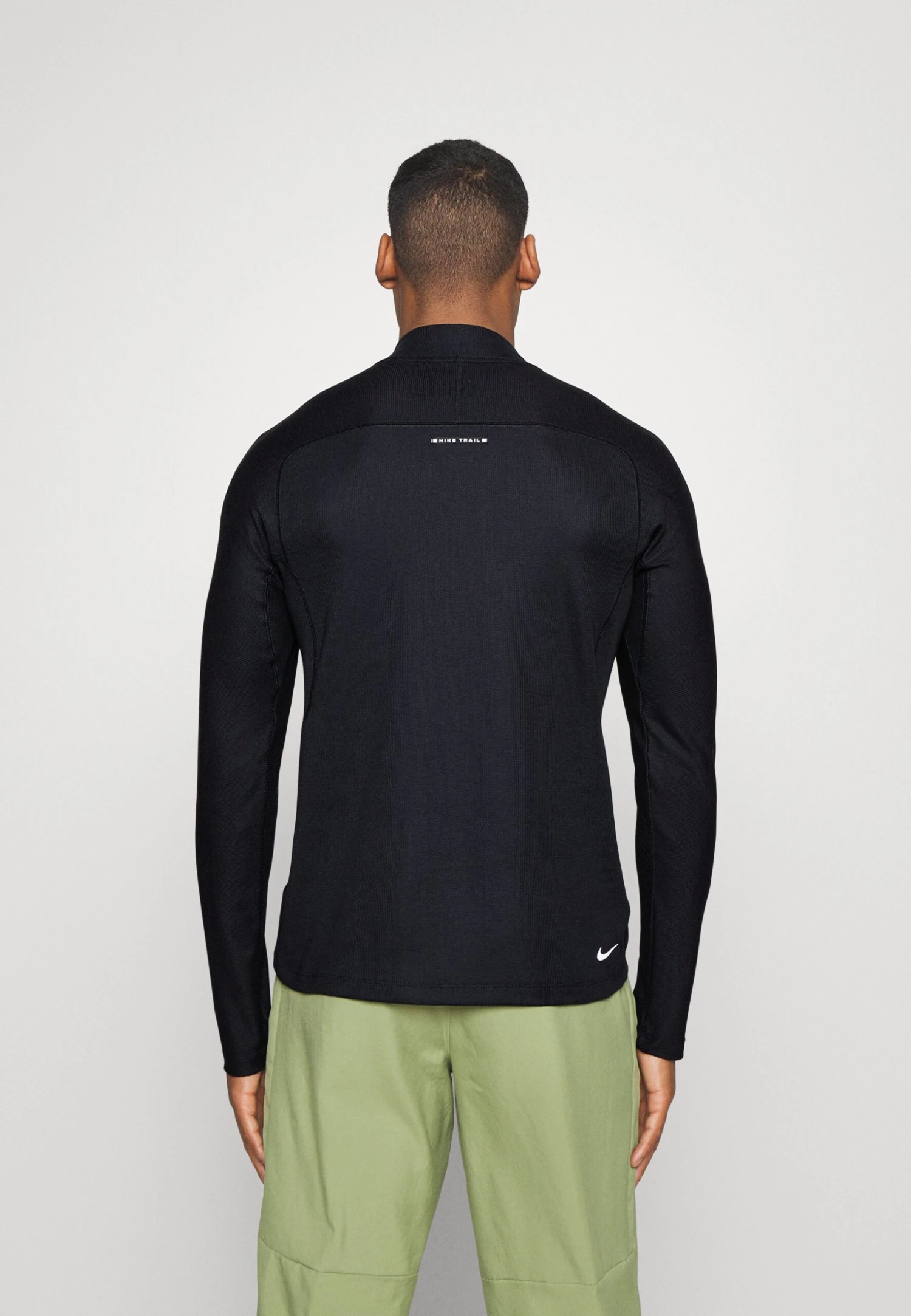 Nike Performance M Df Trail Ls- Long Sleeved Top - Black/White 3 Nike Performance M Df Trail Ls- Long Sleeved Top - Black/White - Image 3