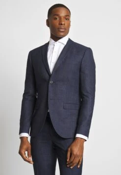 Check Suit - Suit - Dark Blue