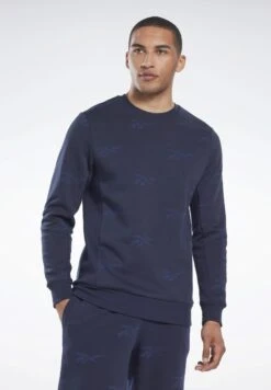 Reebok Ri Aop Crew - Sweatshirt - Vector Navy