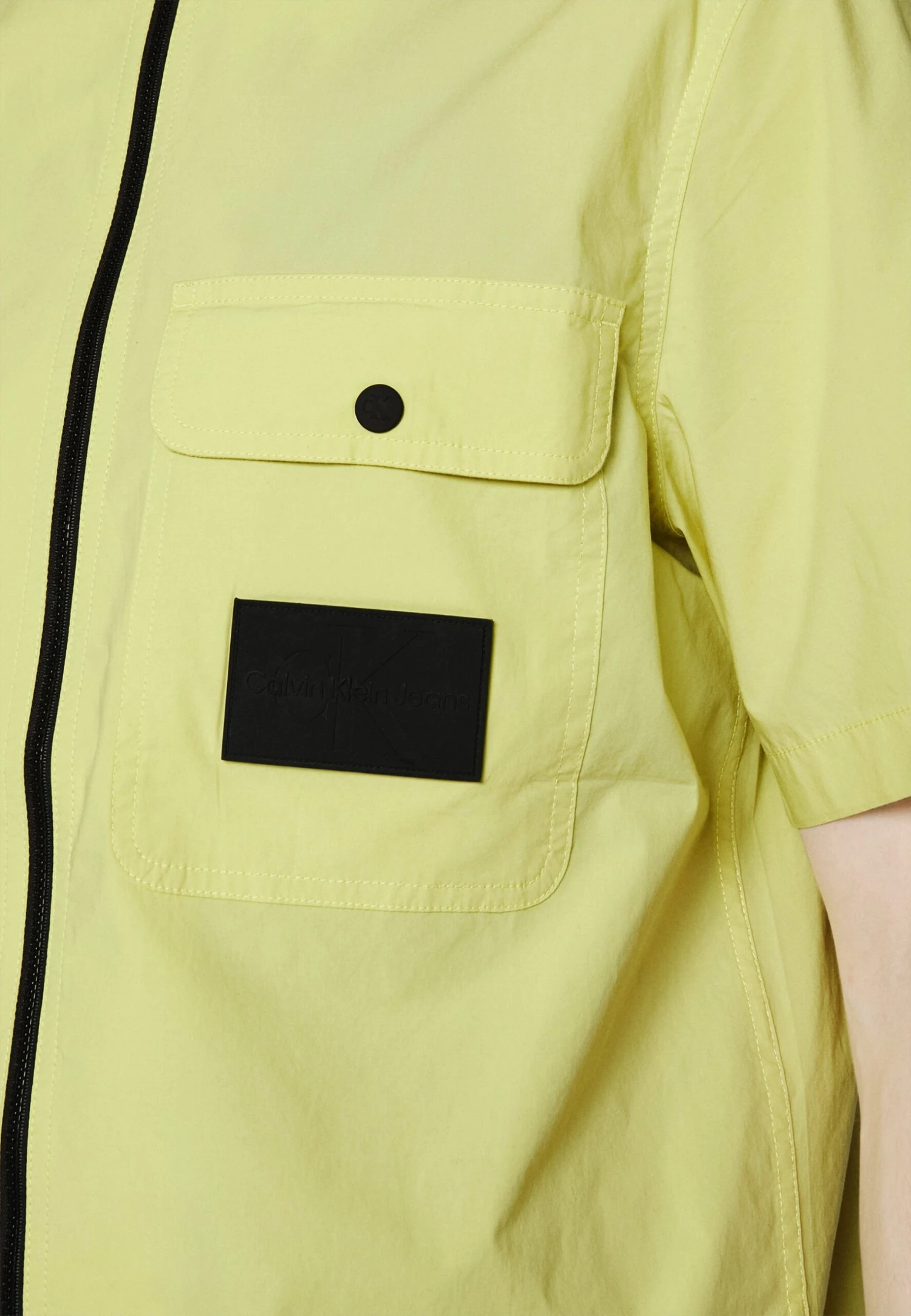 Calvin Klein Jeans Stretch Poplin- Shirt - Yellow Sand 5 Calvin Klein Jeans Stretch Poplin- Shirt - Yellow Sand - Image 5