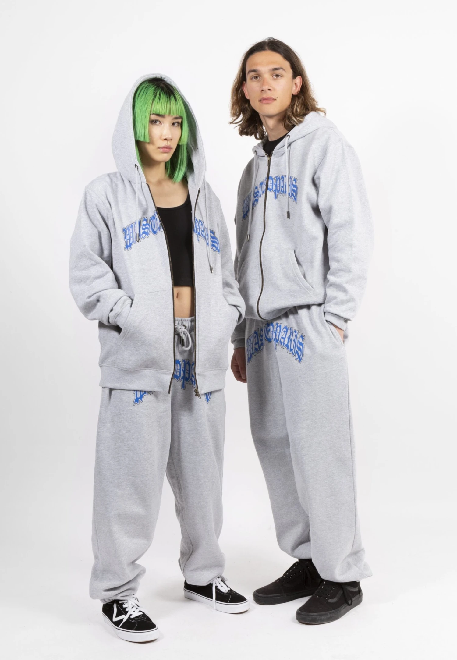 Unisex Hoodie Zip Kingdom - Zip-Up Sweatshirt - Ash Grey 2 Unisex Hoodie Zip Kingdom - Zip-Up Sweatshirt - Ash Grey - Image 2