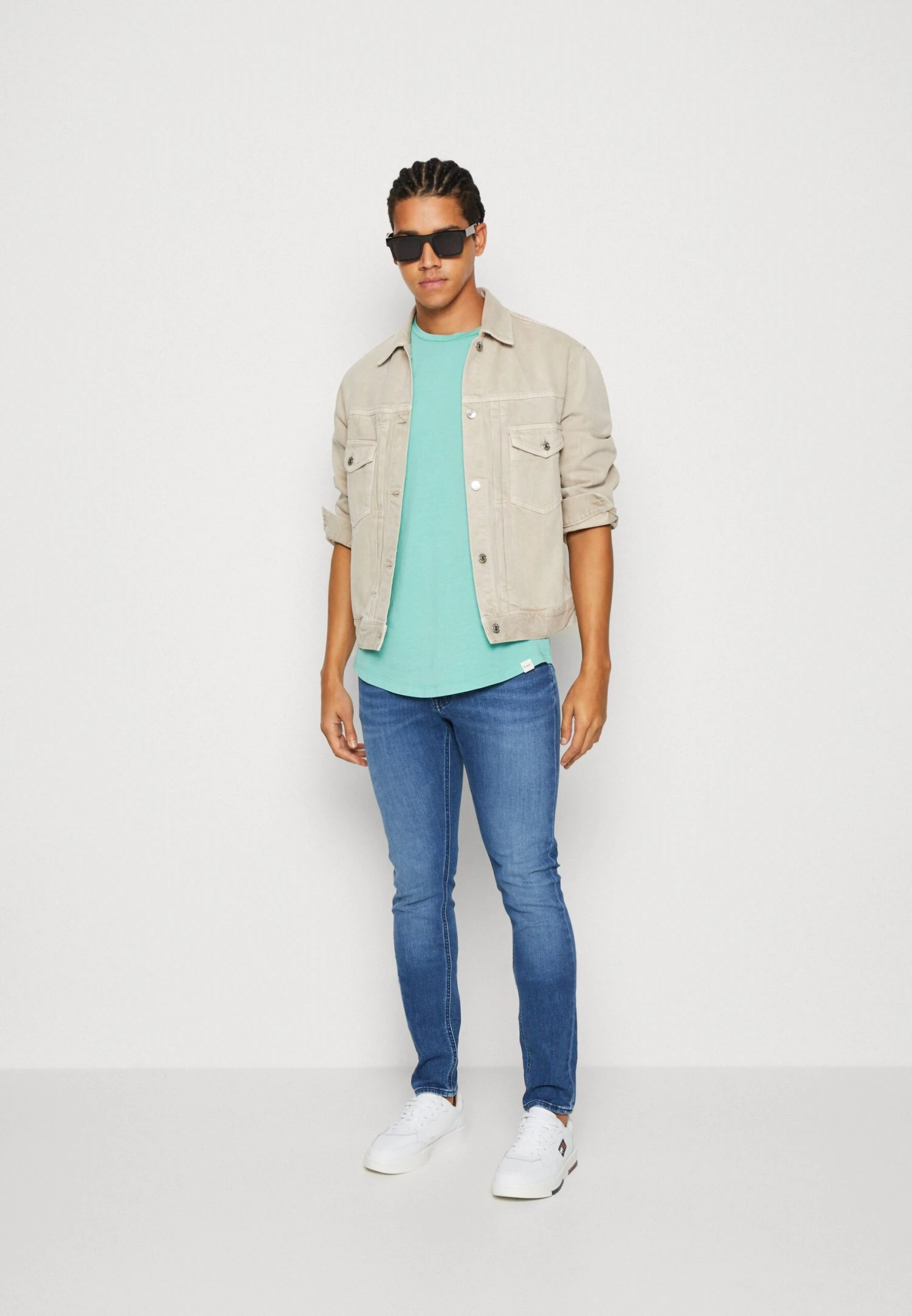 Lee Shaped Tee - Basic T-Shirt - Dusty Jade 2 Lee Shaped Tee - Basic T-Shirt - Dusty Jade - Image 2