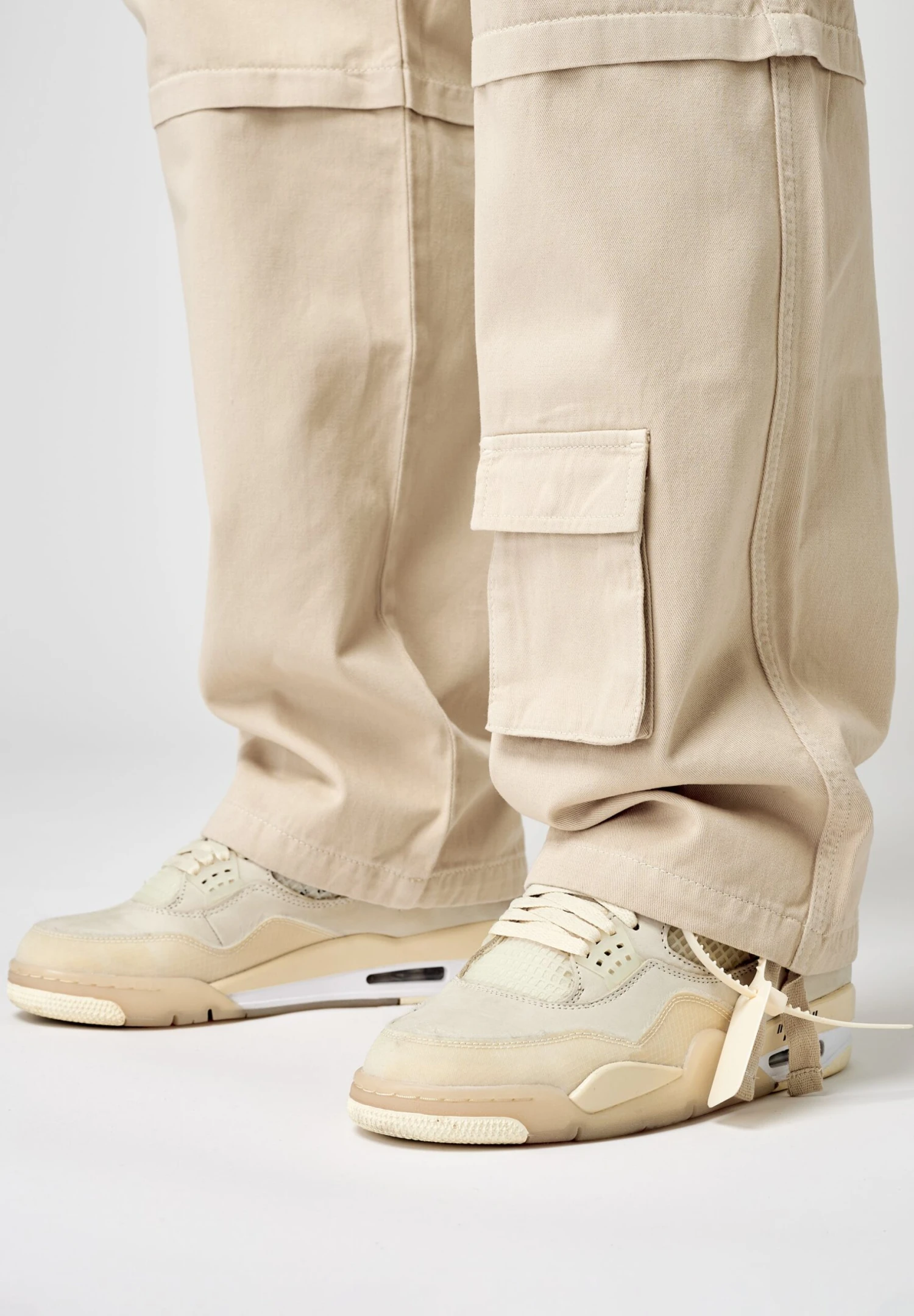 Baggy Pants - Cargo Trousers - Beige 4 Baggy Pants - Cargo Trousers - Beige - Image 4