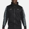 Nike Sportswear M Nsw Repeat Sw Pk Fz- Training Jacket - Black Black Baltic Blue