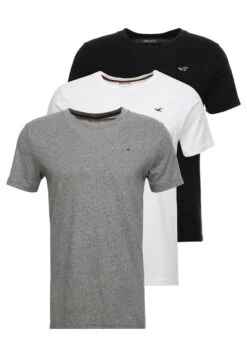 Hollister Co. Crew Chain 3 Pack - Basic T-Shirt - Black/White/Grey -Clothing Sale Store 9d4942d782da4d5fafc5771c501fd20c