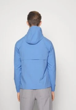 Adidas Golf Mens Ripstop Quarter Zip Hoodie - Hardshell Jacket - Blue Fusion -Clothing Sale Store a1851bc5ba2644669cd688648bbf9f1f