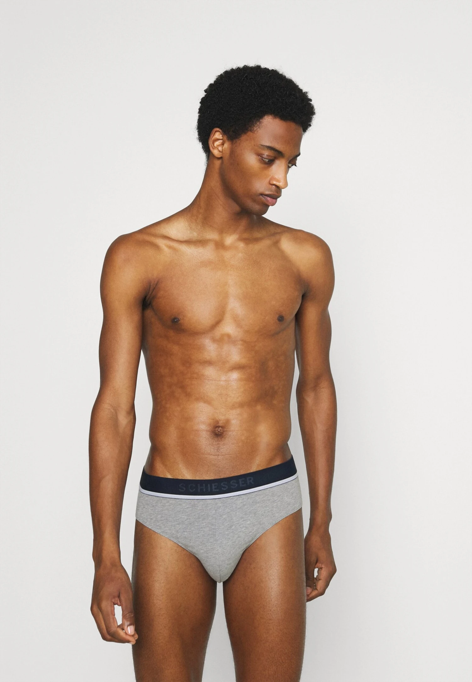 Schiesser 3Pack Slips Organic Cotton - 95/5 - Briefs - Blue/Black/Grey 4 Schiesser 3Pack Slips Organic Cotton - 95/5 - Briefs - Blue/Black/Grey - Image 4