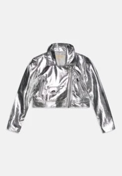 MICHAEL KORS KIDS Faux Leather Jacket - Zilver