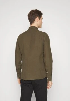 Hackett London Garment Dyed - Shirt - Olive -Clothing Sale Store a6a82c5511d641d1b82041a6e0647cb2