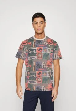 Kaotiko Unisex - Print T-Shirt - Orange