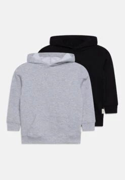 COTTON ON Milo Hoodie 2 Pack - Sweatshirt - Black/Light Grey Marle