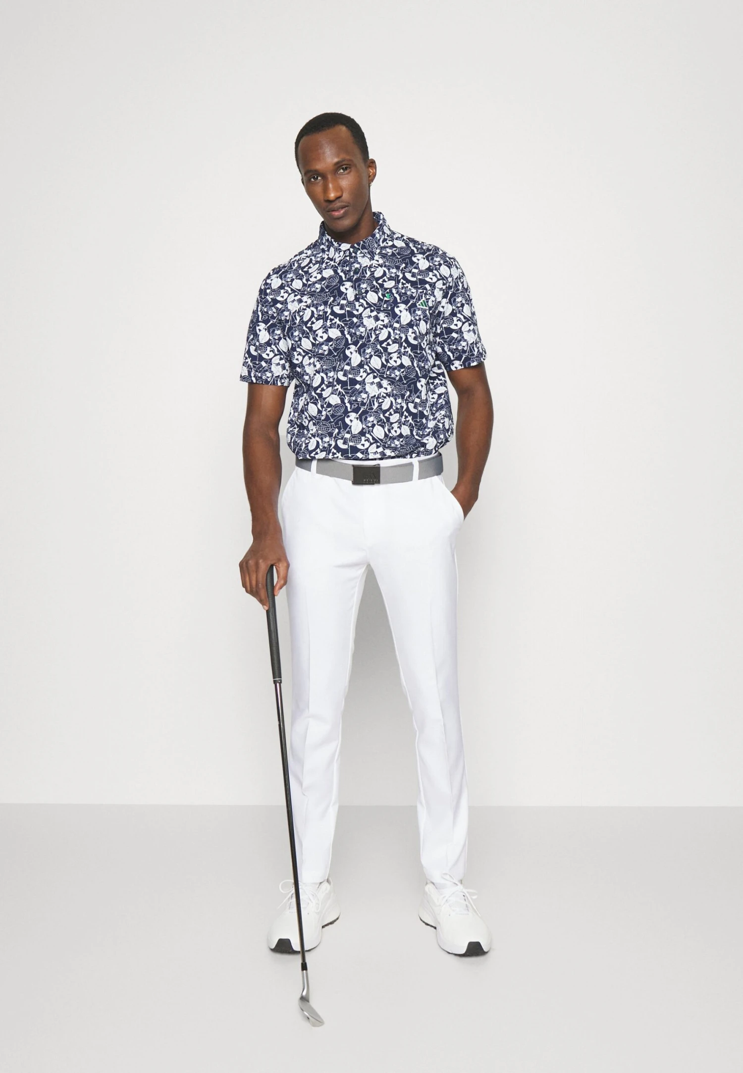 Adidas Golf Playgreen- Polo Shirt - Collegiate Navy/White 2 Adidas Golf Playgreen- Polo Shirt - Collegiate Navy/White - Image 2