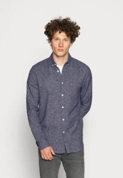 SAMSØE SAMSØE Liam - Shirt - Night Sky Melange