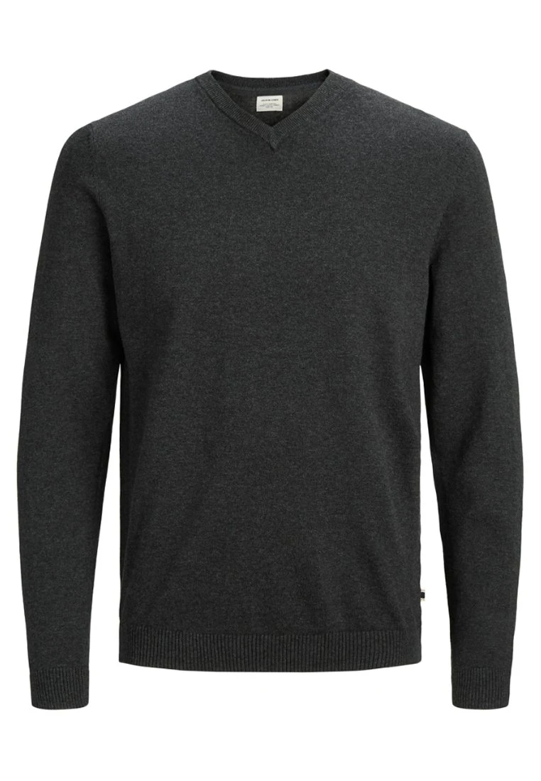 Jack & Jones Jjebasic- Jumper - Dark Grey 7 Jack & Jones Jjebasic- Jumper - Dark Grey - Image 7