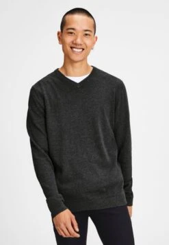 Jack & Jones Jjebasic- Jumper - Dark Grey