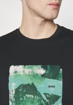 Boss Teabstract - Print T-Shirt - Black -Clothing Sale Store c498cb2df4e94f99b4bd6f3e33315808