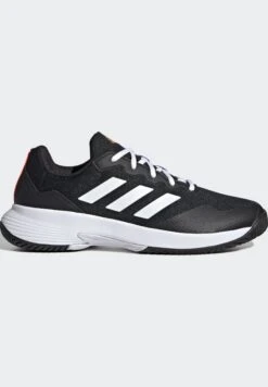 ADIDAS PERFORMANCE Gamecourt - Clay Court Tennis Shoes - Core Black Cloud White Solar Red -Clothing Sale Store c7728666557a48df96d6ffa68e3d994e