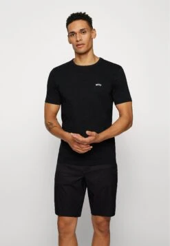 Boss Tee Curved - Basic T-Shirt - Black -Clothing Sale Store c8aa0f2a3f0c40dc9aa2c5447048f453