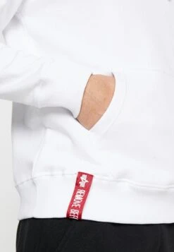 Alpha Industries Basic Hoody Small Logo - Hoodie - White -Clothing Sale Store c9331d51f32d404daf326e556e98b823