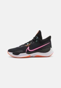 Nike Performance Renew Elevate 3 - Basketball Shoes - Black/Pink Spell/Anthracite