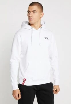 Alpha Industries Basic Hoody Small Logo - Hoodie - White