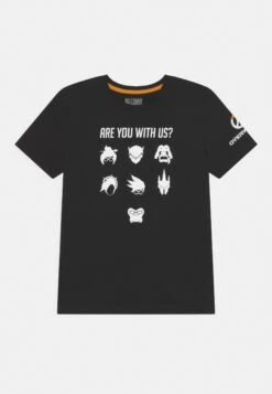 Jack & Jones Junior Jcooverwatch Tee Crew Neck Jnr - Print T-Shirt - Black