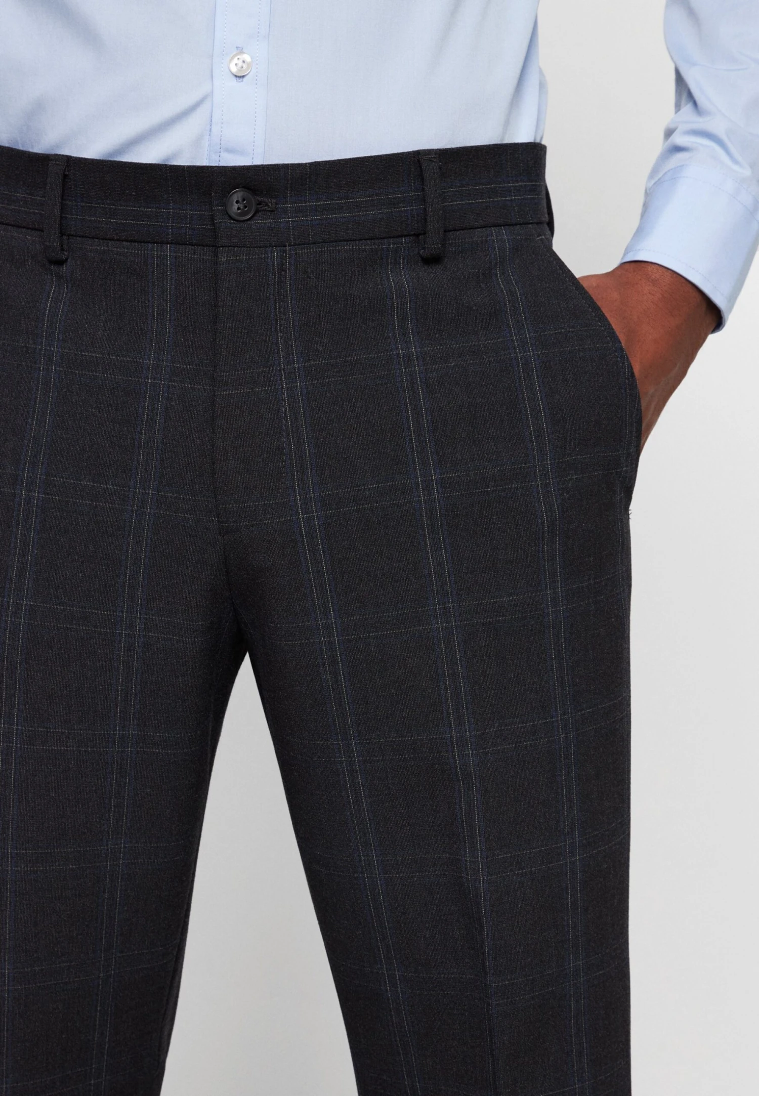 Selected Homme Slhslim Mylologan Single Breasted Set - Suit - Dark Check 9 Selected Homme Slhslim Mylologan Single Breasted Set - Suit - Dark Check - Image 9