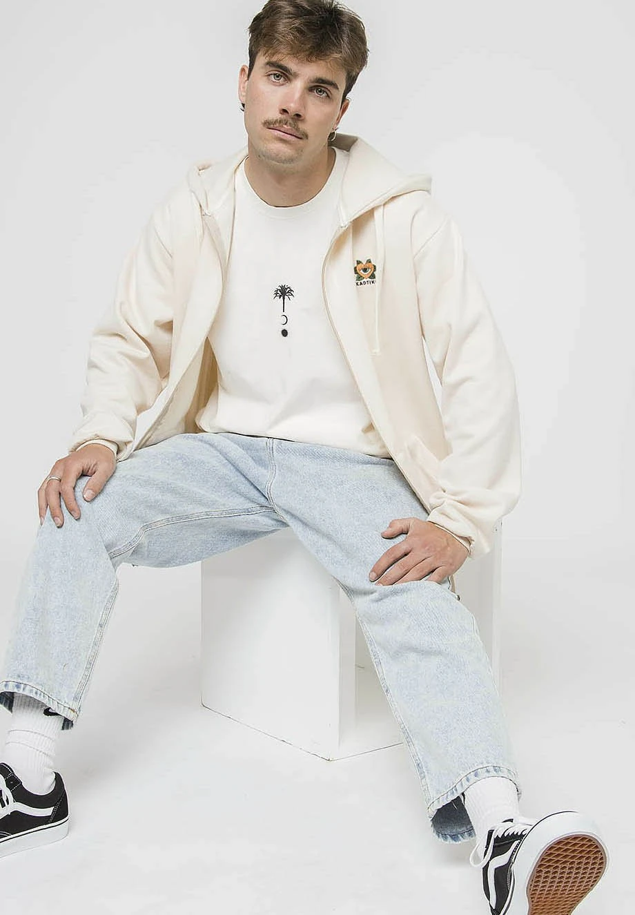 Kaotiko Zip-Up Sweatshirt - Weiã 3 Kaotiko Zip-Up Sweatshirt - Weiã - Image 3