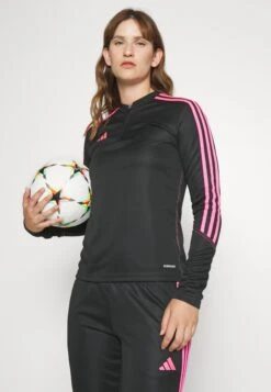 ADIDAS PERFORMANCE Tiro - Long Sleeved Top - Black/Lucid Pink -Clothing Sale Store d9f6c8148ad14960828f902e438b518c