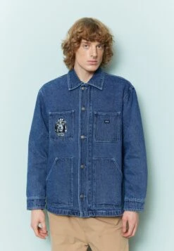 Obey Clothing Hymn Jacket - Short Coat - Stone Wash Indigo