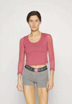 Athleta Pacer - Long Sleeved Top - Berry Rose