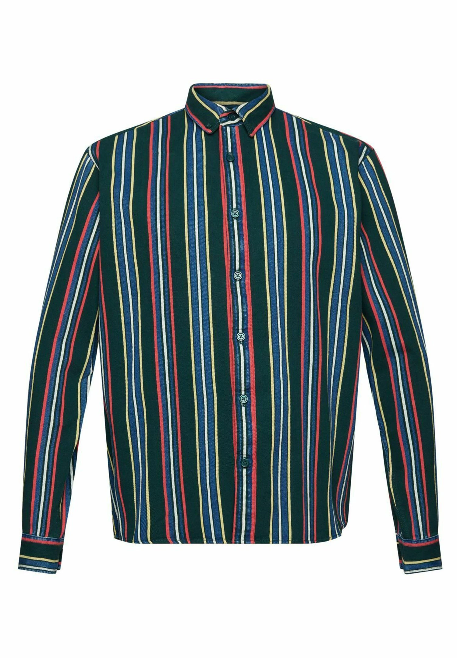 Edc By Esprit Mit Streifen - Shirt - Dark Teal Green 7 Edc By Esprit Mit Streifen - Shirt - Dark Teal Green - Image 7