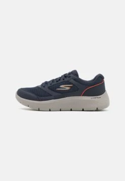 Go Walk Flex - Walking Trainers - Navy/Orange