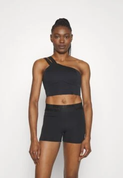 Nebbia Womens High Support Sports Bra Intense Asymmetric - High Support Sports Bra - Black