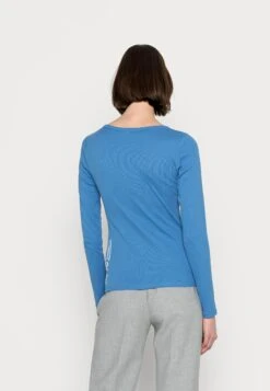 Marc O'Polo DENIM RoundneckPlaced Print - Long Sleeved Top - Blue Steel -Clothing Sale Store ea773207837c4d63a574f58b484d0a0b