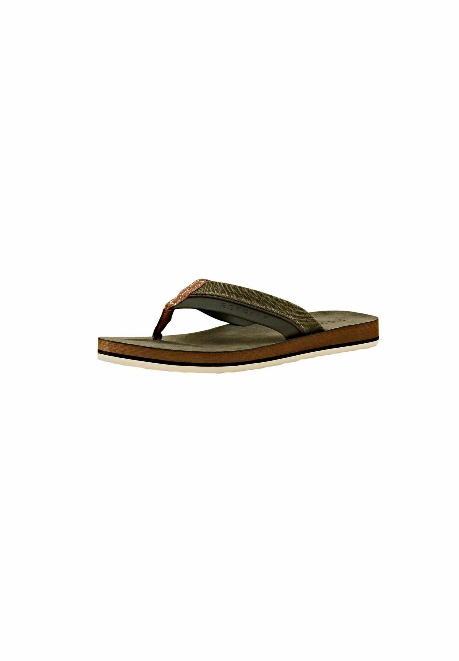 ESPRIT Mit Details - T-Bar Sandals - Khaki Green 2 ESPRIT Mit Details - T-Bar Sandals - Khaki Green - Image 2