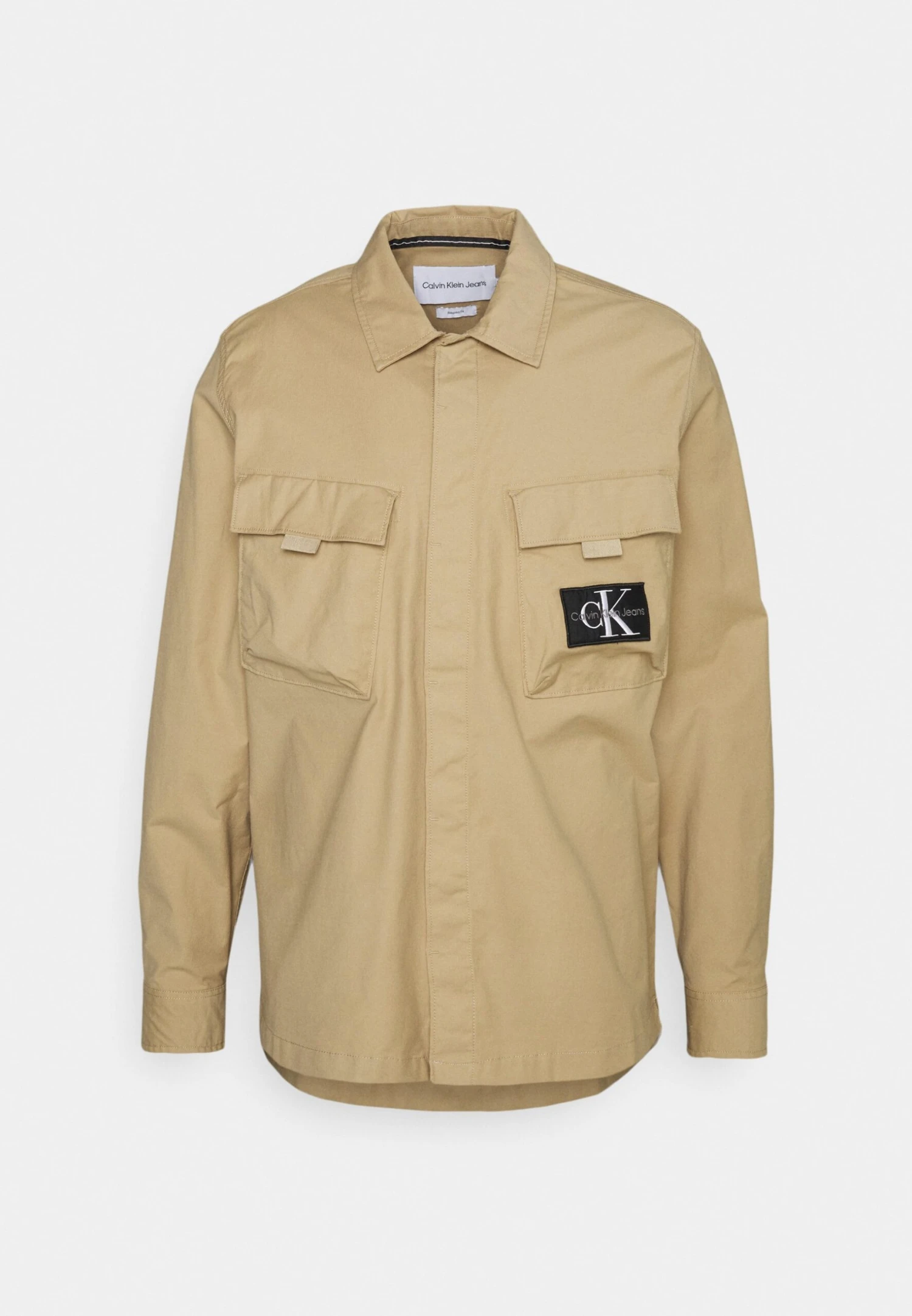 Calvin Klein Jeans Utility Cargo Overshirt - Light Jacket - Travertine 1 Calvin Klein Jeans Utility Cargo Overshirt - Light Jacket - Travertine