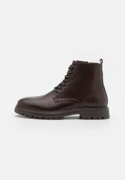 Bianco Biagil Laced Up Boot - Lace-Up Ankle Boots - Dark Brown