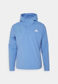Adidas Golf Mens Ripstop Quarter Zip Hoodie - Hardshell Jacket - Blue Fusion -Clothing Sale Store f5daa6a408304e3bbbdff30b60277104