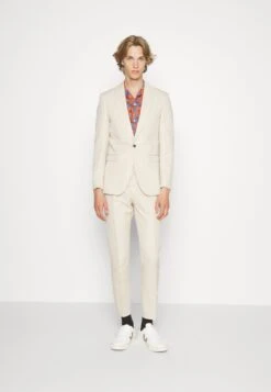 Selected Homme Slhslim Hale Linen Suit - Suit - Sand