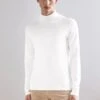 Lindbergh Mélange Roll Neck- Jumper - Off White